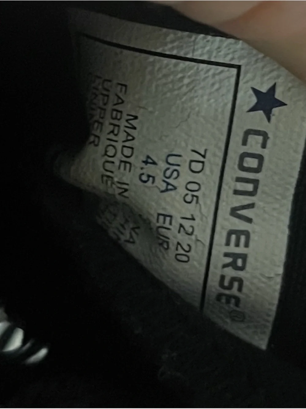 Converse Chuck Taylor All Star Peace/Anarchy print Junior high-top sneakers. - Picture 7 of 7